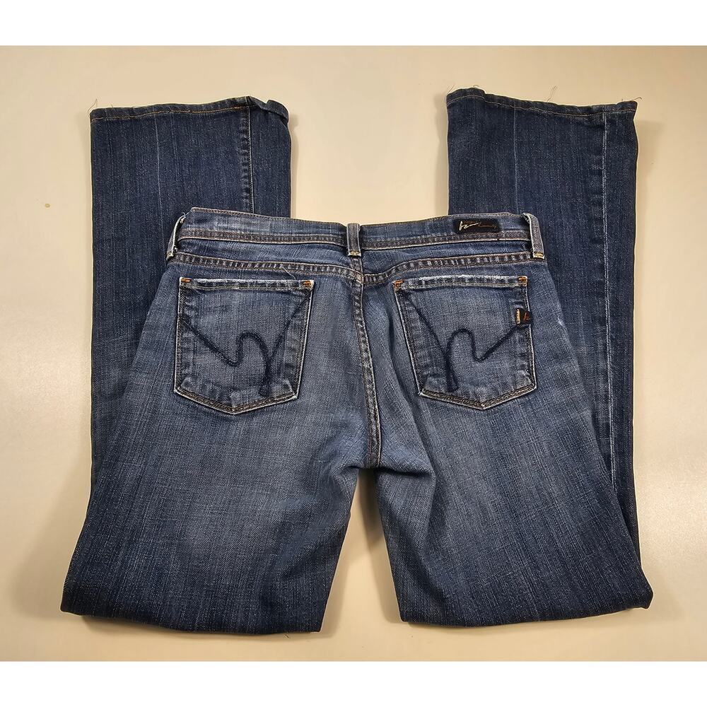 Low waist flare ingrid citizens of humanity blue jeans size 28 *Flaw* casual